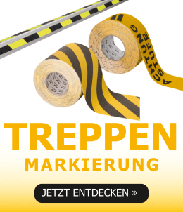 Treppen und Stufen. Stufen- und Treppenmarkierung