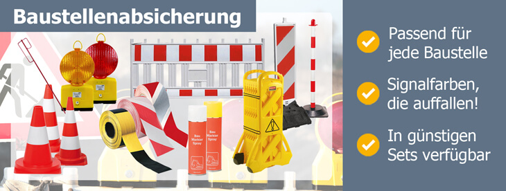 Produkte zur Baustellenabsicherung Produkte zur Baustellenabsicherung