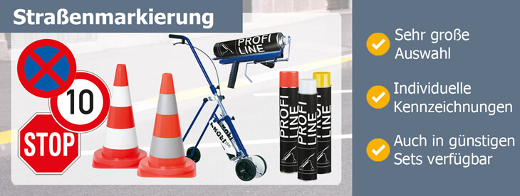 Straßenmarkierungen in Markenqualität Straßenmarkierung in Markenqualität