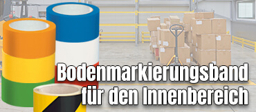 Hier finden Sie eien Auswahl an Bodenmarkierungsbändern Markenqualität mit unserern Bodenmarkierungsbändern