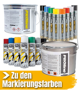 Bodenmarkierungsfarbe und Markierfarben in Markenqualität Bodenmarkierungsfarbe und Markierfarben in Markenqualität